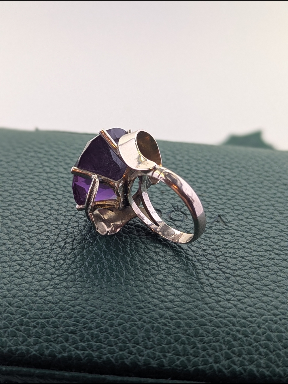 ✨ Vintage 10K Yellow Gold Alexandrite Cocktail Ring – Size 6.75 – ✨ - Picture 4 of 10